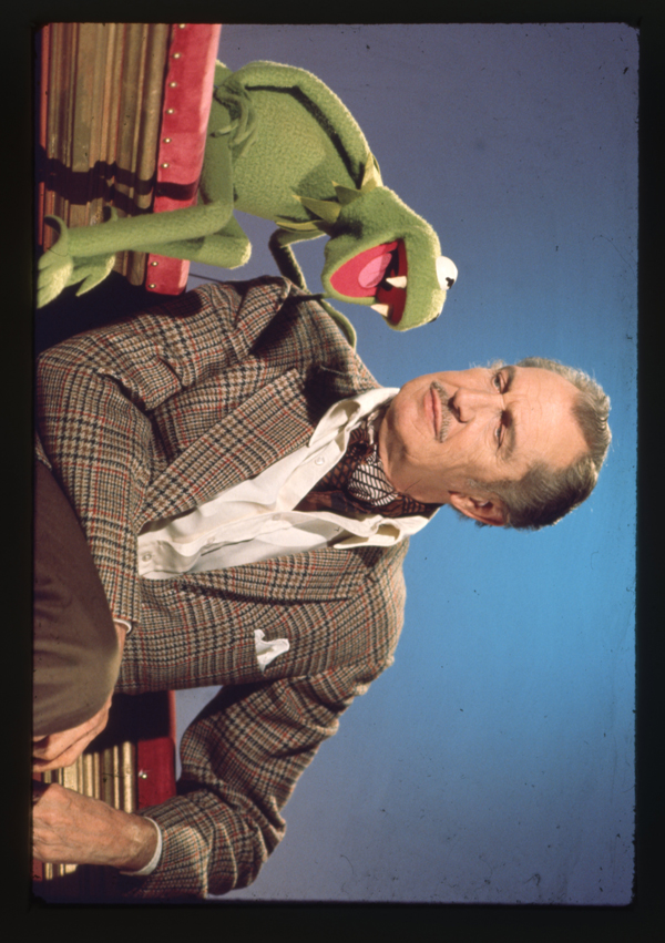 The Muppet Show Vincent Price and Kermit the Frog Original 35mm Camera Transparency